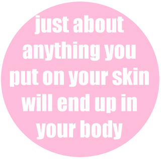 on your skin